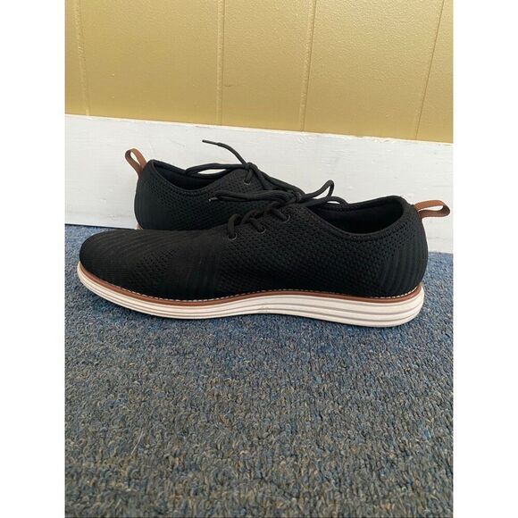 Vance Co men 13 knit outer tie up casual shoe w/memory foam insole black main image 8